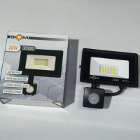 LED прожектор Biom 20W 6200К IP65 220V с датчиком движения S6-SMD-20-Slim+Sensor 